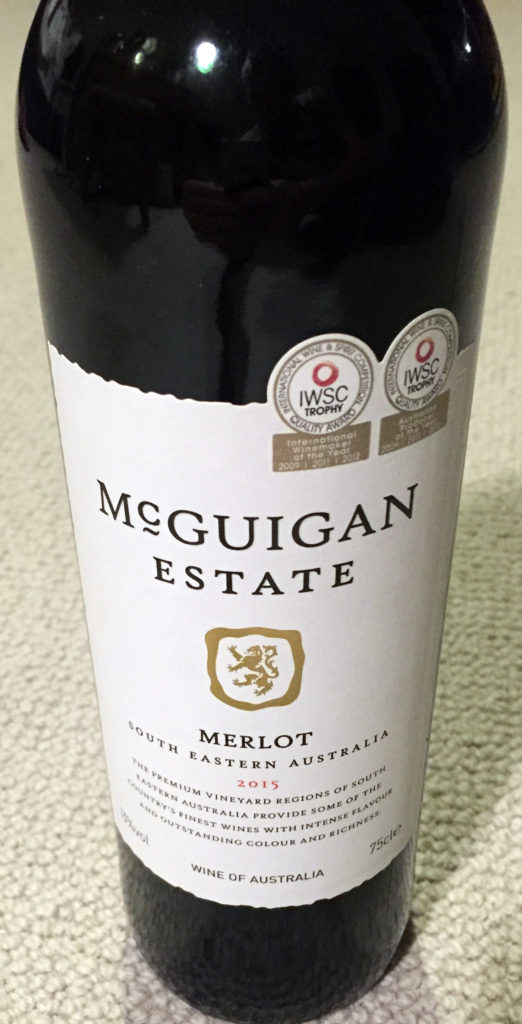 McGuigan Estate Merlot 2015 World Wine Database