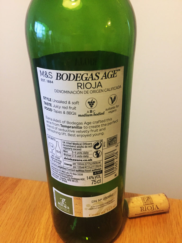 M&S Bodegas Age Rioja 2015 – World Wine Database
